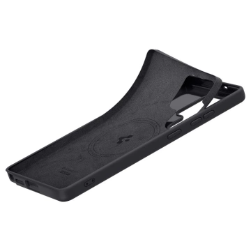 Etui für Samsung Galaxy S25 Ultra Schwarz Spigen Silicone Fit Mag MagSafe