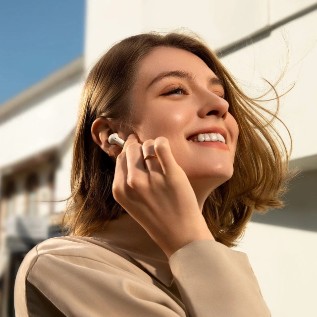 Słuchawki bezprzewodowe Bluetooth 5.2 TWS Baseus Storm 3 z ANC białe