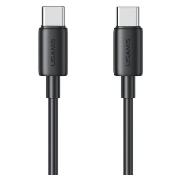 USAMS Kabel USB-C na USB-C 60W 1m Fast Charging YD Series czarny/black SJ711USB01(US-SJ711)