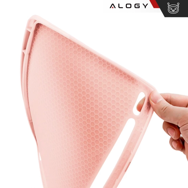 Etui z klawiaturą z miejscem na rysik do Samsung Galaxy Tab S9 FE 10.9" Alogy Keyboard Case Różowe