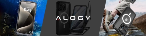 Hülle für Apple iPhone 15 Pro Armored 360 Hülle für Mag Safe wasserdicht Armor IP68 Alogy schwarz