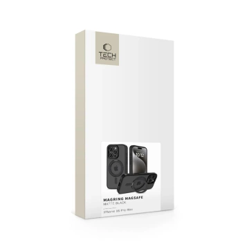 Hülle für iPhone Magring MagSafe iPhone 16 Pro Max Hülle Matt Aluminium Handyhülle Mattschwarz