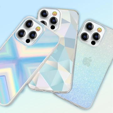 Kingxbar Streamer Series Luxury Elegant Case für iPhone 13 Pro Blau (Dreieck)