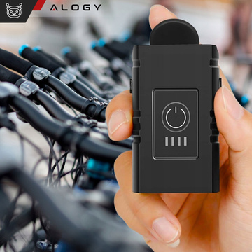 Lampka Rowerowa Przednia LED 800 lm, Wodoodporna, 2-LED Światełko Oświetlenie na Rower, Alogy – Czarna