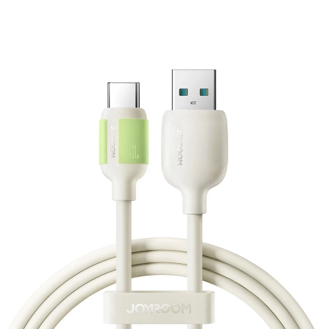 Kabel Joyroom S-A53 3A USB-A – USB-C 1,2m Beżowy Fluorescencyjny