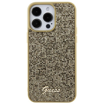 Etui Guess GUHCP15XPMSDGSD für iPhone 15 Pro Max 6,7" złoty/gold hardcase Disco Metal Script