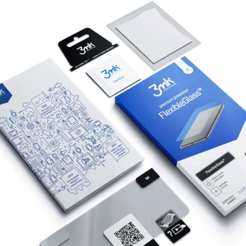 Hybridglaskombination aus Glas und Folie 3mk FlexibleGlass für den Telefonschutz des Samsung Galaxy Z Flip 6