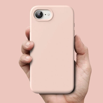 Etui Ringke Silicone Magnetic MagSafe für iPhone 16e Pink Sand