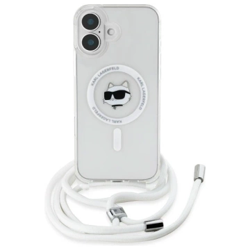 Etui Karl Lagerfeld für iPhone 16 6.1" Magsafe Hardcase Transparent IML Choupette Head