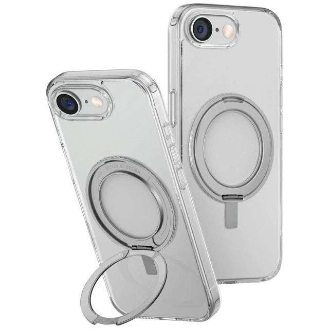 UNIQ Swivix 360 Rotating Kickstand Case für iPhone 16e – Transparent