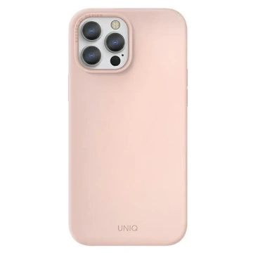 UNIQ-Hülle Lino Hue iPhone 13 Pro / 13 6.1 "Rosa / Blush Pink MagSafe