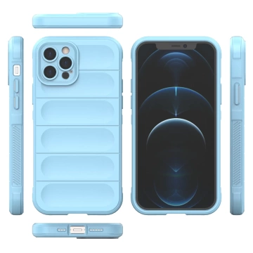 Magic Shield Case Hülle für iPhone 12 Pro flexible Panzerhülle hellblau