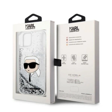 Etui Karl Lagerfeld KLHCP14MLNKHCH für iPhone 14 Plus 6,7" Hardcase Glitter Karl Head