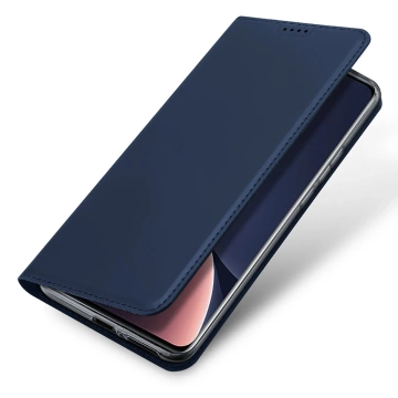 Dux Ducis Skin Pro Hülle Xiaomi 13 Pro Hülle mit Flip Card Wallet Ständer blau