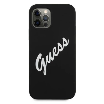 Guess GUHCP12LLSVSBW iPhone 12 Pro Max 6,7 "schwarz und weiß / schwarz weiß Hardcase Silikon Vintage