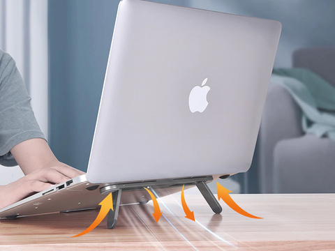 Ständerhalter Oatsbasf Mini-Laptopständer für Notebook Grau