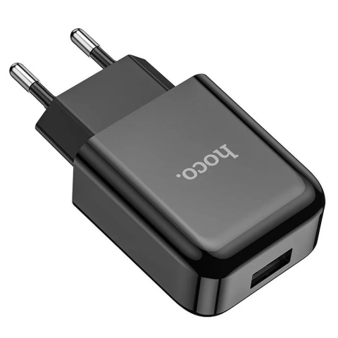 Ładowarka sieciowa HOCO USB A 2.1A N2 czarna