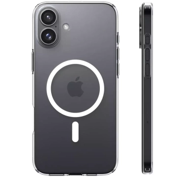 Hülle für iPhone 16 Spigen Liquid Crystal Mag Magsafe Schutzhülle Klar