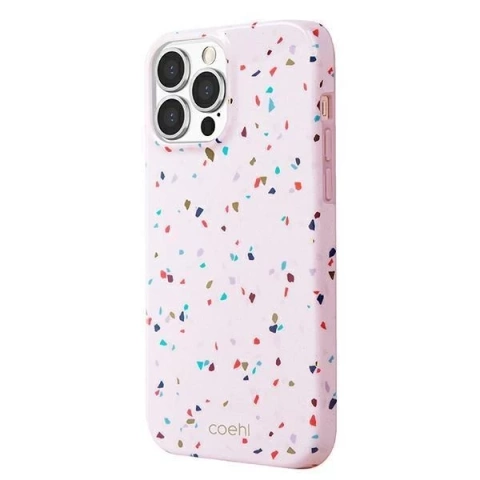 UNIQ-Hülle Coehl Terrazzo iPhone 13 Pro / 13 6.1 "Rosa / Blush Pink