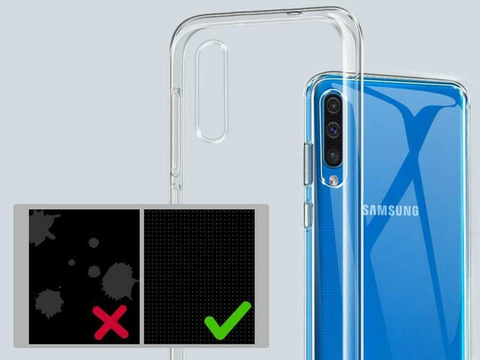 Alogy Silikonhülle Hülle für Samsung Galaxy A30S / A50 / A50S transparent