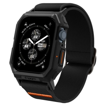 Spigen Lite Fit PRO Schutzhülle für Apple Watch 4 / 5 / 6 / 7 / 8 / 9 / SE (44 / 45 MM) Mattschwarz