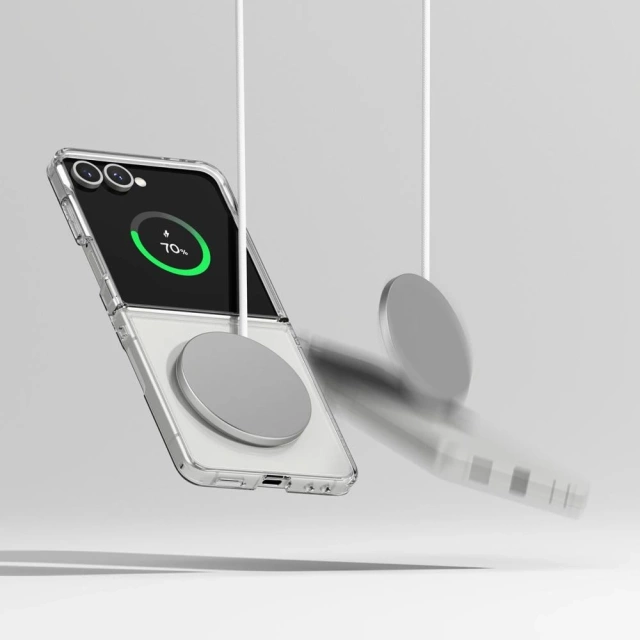 Etui do Galaxy Z Flip 7 Ringke Fusion Magnetic MagSafe Clear