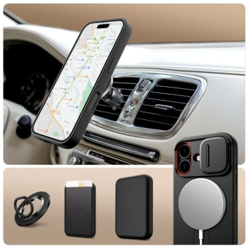 Etui Ochronne do iPhone 17 Tech-Protect Kevlar Aura MagSafe Black