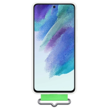 Samsung strap silikonhülle für samsung galaxy s21 fe weiß (ef-gg990twe)