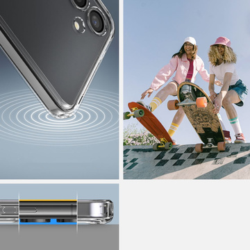 Hülle für Samsung Galaxy S24 Spigen Ultra Hybrid Case, transparente Rückseite, kristallklares Glas