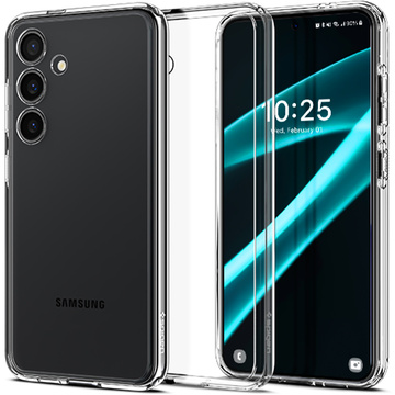 Hülle für Samsung Galaxy S24 Plus Spigen Ultra Hybrid Case, transparente Rückseite, kristallklares Glas