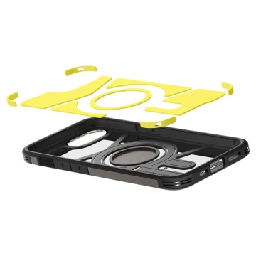 Hülle für iPhone 16E Spigen Tough Armor Mag MagSafe Gunmetal