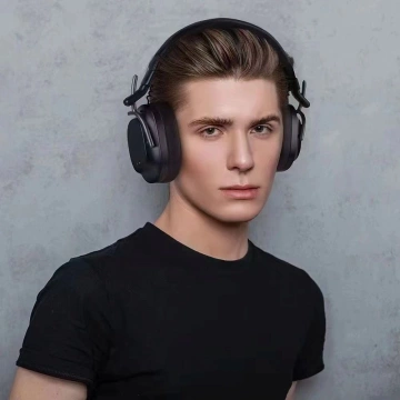 Forcell F-Audio ANC Pro Sound Craft Kabellose On-Ear-Kopfhörer Schwarz
