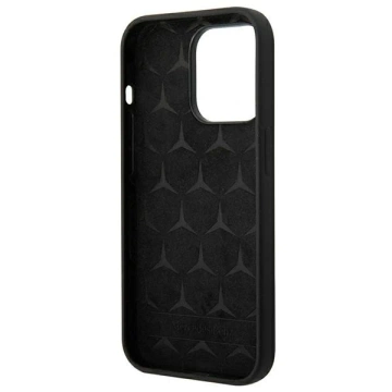 Mercedes MEHCP14XSILBK Handyhülle für Apple iPhone 14 Pro Max 6.7" schwarz/schwarz Hardcase Silicone Line