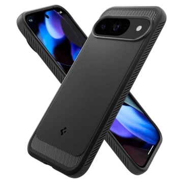 Etui Spigen Rugged Armor für Google Pixel 9/9 Pro Mattschwarz