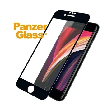 Gehärtetes Glas für iPhone SE 2022 PanzerGlass E2E Super Case Friendly Schwarz
