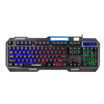 Forev FV-Q307 kabelgebundene Gaming-Tastatur, schwarz