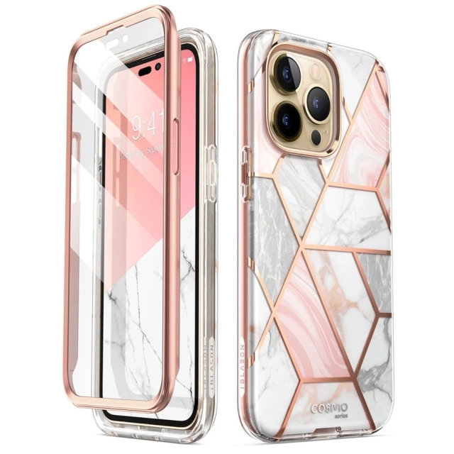 Supcase Cosmo Hülle für Apple iPhone 14 Pro Marmor