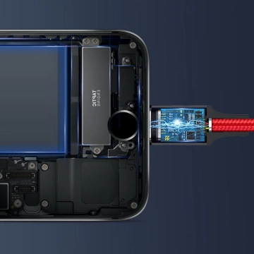 Baseus 3in1-Kabel mit USB-Anschlüssen - USB Typ C / Lightning / Micro-USB 1,2 m, 3,5 A rot (CAJS000009)