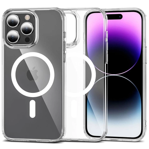 Etui Flexair Hybrid Magsafe do Apple iPhone 15 Pro Max Clear
