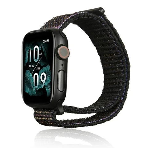 Beline Nylon Smartwatch Armband für Apple Watch 38/40/41mm schwarz/schwarz