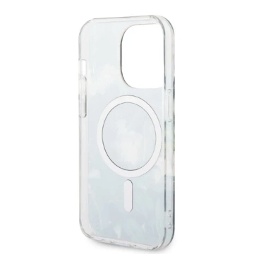 Zestaw Guess GUBPP14LHJEACSA Hülle Ladegerät iPhone 14 Pro 6,1" zielony/grün Hartschale Jungle MagSafe