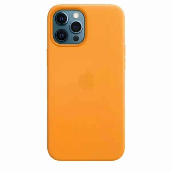 Etui do Apple iPhone 12 Pro Max Silicone Case MagSafe pomarańczowe