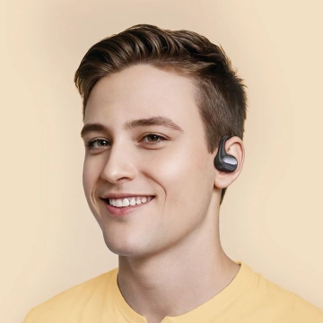 Hoco EA4 TWS Schwarze Bluetooth 5.3-Ohrhörer mit Etui 500 mAh