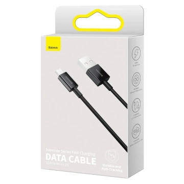 Baseus Superior Kabel USB - Micro USB zum Schnellladen 2A 1m schwarz (CAMYS-01)