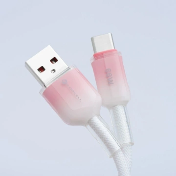 Kabel USB-A – USB-C 66W Forcell F-Energy Gradient 1 m C352 biały