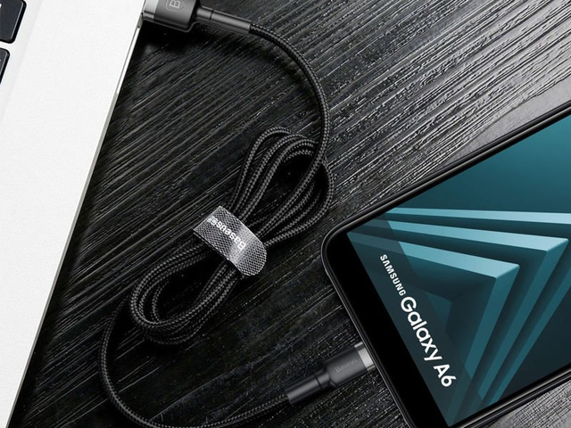 Kabel 2m Baseus USB-C 2A grey black