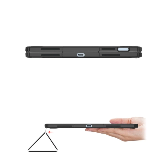 Dux Ducis Toby etui iPad 10.9'' 2022 (10 gen.) pokrowiec z miejscem na rysik Apple Pencil smart cover podstawka różowe