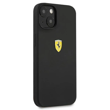 Etui na telefon Ferrari iPhone 13 mini 5,4" czarny/black hardcase Silicone