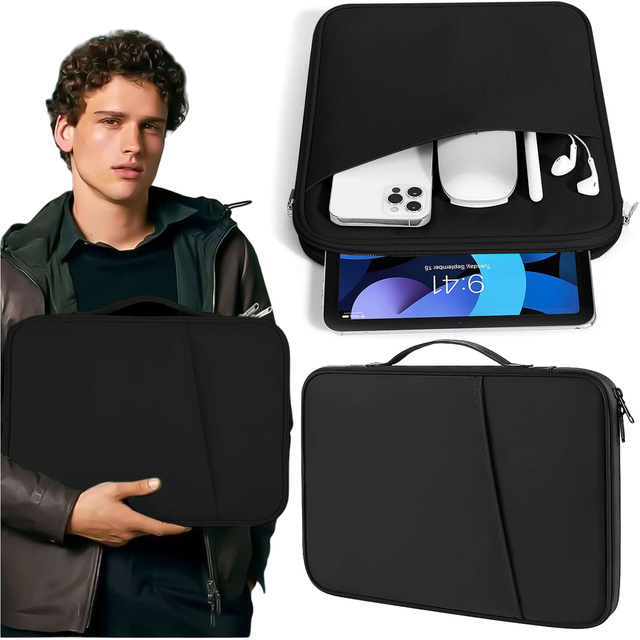 Tasche Etui Hülle für Tablet 11 Zoll für Tablets Universalhülle Alogy Slide Schwarz