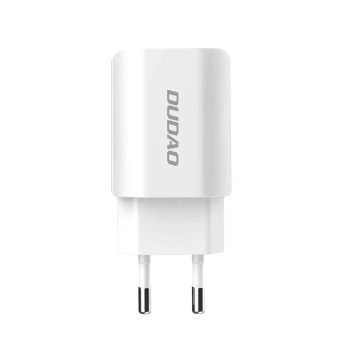 Dudao EU Wandladegerät 2x USB 5V / 2.4A Micro USB Kabel weiß (A2EU Micro weiß)